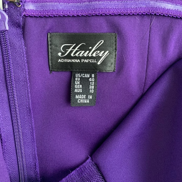 Royal Purple Strapless Cocktail Dress - Picture 6 of 7